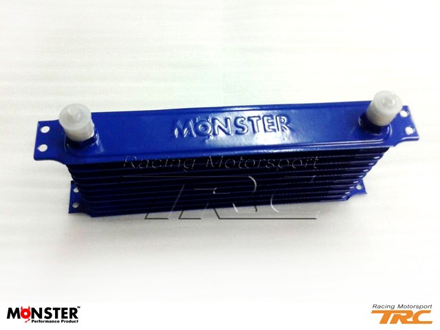 U OIL COOLER ออยคูลเลอล์แยก ของ MONSTER JP Style 300x140x50mm (10 แถว)